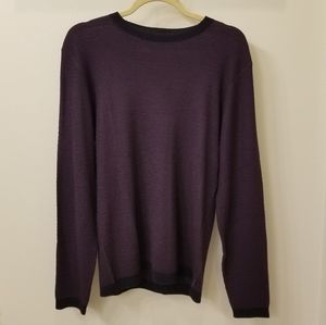 Calvin Klein Men's European Yarn Purple Sweater